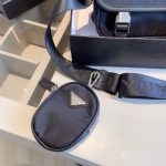 Prada's new three in one crossbody bag with coin purse pendant, unisex (with gift box) - Image 4
