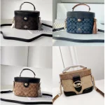 Women's bag, Kay box bag, Georgie vintage makeup bag, carriage buckle, single shoulder crossbody handbag-without packaging box