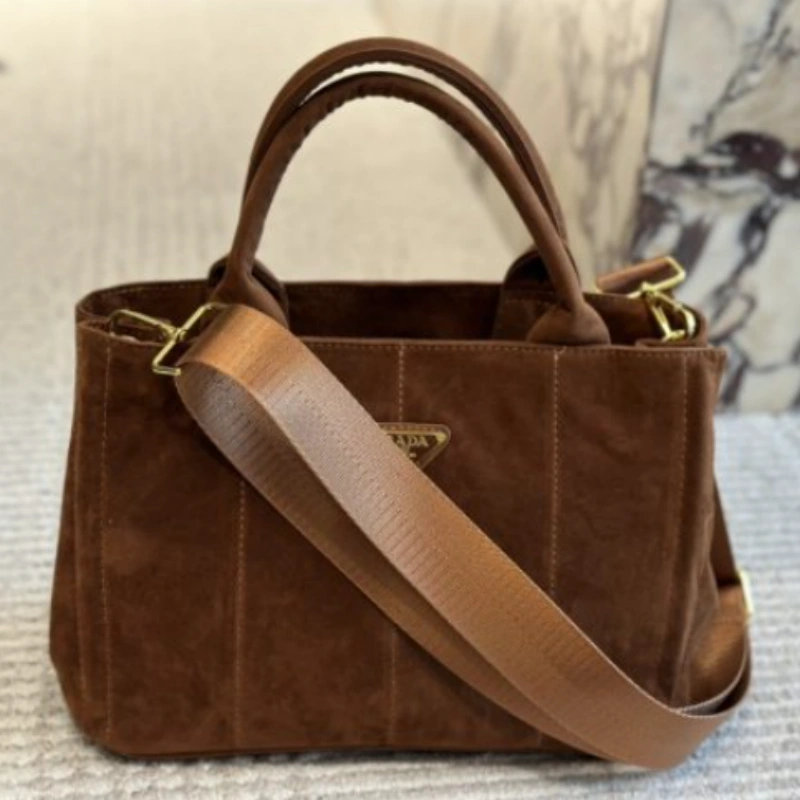 f37ff5f6115aeb3a5d499cea1fa77b09 Autumn and winter new matte suede cowhide retro high-end commuting fashion handbag crossbody bag small bag for women-without packaging box - Image 1
