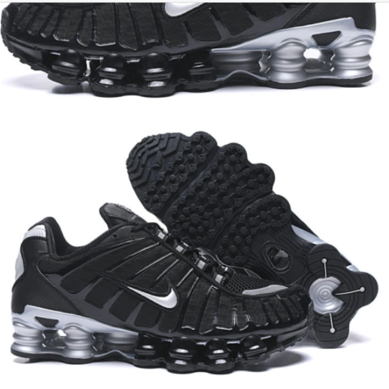 99b6e940a80ef9235138d25676b9fb27 New Men's Shoes Classic Air Cushion Column Running Shoes Air Cushion Shoes Men's All Black Comfortable Casual Shoes Sports Shoes-comes with gift box - Image 1