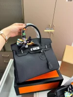 Tote bag, women's new handbag, large capacity Kelly bag, premium texture platinum bag, single shoulder crossbody bag-comes with gift box - Image 2