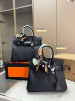 Tote bag, women's new handbag, large capacity Kelly bag, premium texture platinum bag, single shoulder crossbody bag-comes with gift box - Image 11