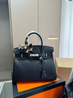 Tote bag, women's new handbag, large capacity Kelly bag, premium texture platinum bag, single shoulder crossbody bag-comes with gift box - Image 8