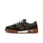 Fendi Classic Match Board Shoes Retro Floral Sports Women's Shoes Canvas Splicing Casual Men's Shoes