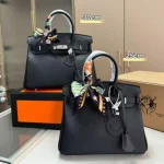 Tote bag, women's new handbag, large capacity Kelly bag, premium texture platinum bag, single shoulder crossbody bag-comes with gift box