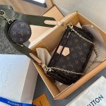 LV three in one pocket mahjong bag, retro style single room crossbody bag (with gift box) - Image 3