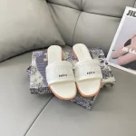 Dior embroidered pearl flats classic cd-type series 25SD - Image 3