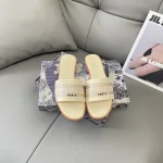 Dior embroidered pearl flats classic cd-type series 25SD - Image 5