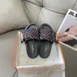 LV new leather flat bottom slip-on - Image 7