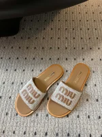 Miu Miu flat bottom woven letter flat bottom - Image 7
