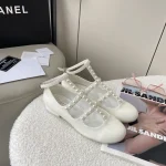 Chanel's new Mary Jane leather sneaker with pearls - Image 9