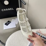 Chanel's new Mary Jane leather sneaker with pearls - Image 7