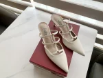 Valentino leather rivets take off shoes - Image 7