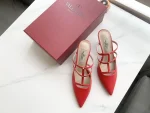 Valentino leather rivets take off shoes - Image 9