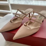 Valentino leather rivets take off shoes