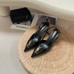 Monogram buckle pointed heeled sandals-box - Image 8