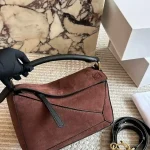 Geometric bag puzzle with box suede - Image 3