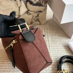 Geometric bag puzzle with box suede - Image 8