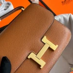 Cowhide stewardess bag, steel hardware-box - Image 19