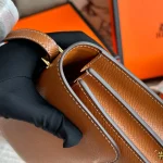 Cowhide stewardess bag, steel hardware-box - Image 14