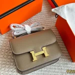 Cowhide stewardess bag, steel hardware-box - Image 5