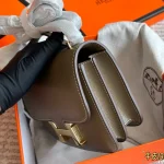 Cowhide stewardess bag, steel hardware-box - Image 3