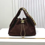 Upgraded version of C25C bag king nubuck cowhide hobo underarm bag-box