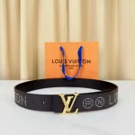 4cm wide imported calfskin belt