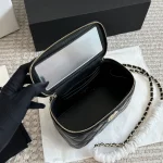 Glossy gold label diamond plaid sheepskin handle long box bag-box - Image 3