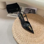 Monogram buckle pointed heeled sandals-box - Image 2