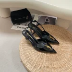 Monogram buckle pointed heeled sandals-box - Image 9