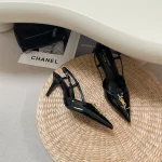 Monogram buckle pointed heeled sandals-box - Image 7