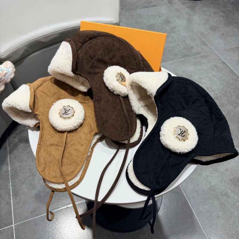 美图秀秀批处理_20260120164455 Thickened lambswool thunder blade hat cold-proof flight hat-box - Image 1
