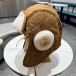 Thickened lambswool thunder blade hat cold-proof flight hat-box - Image 4