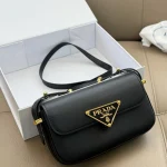 The oversized triangle logo is iconic-box