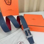 Premium wide 3.8 steel buckle, genuine leather "H-style" deluxe belt with gift box - Image 8