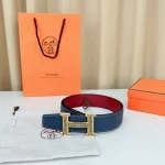 Premium wide 3.8 steel buckle, genuine leather "H-style" deluxe belt with gift box - Image 7