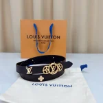 Premium wide 2.0 copper buckle, genuine leather belt with box1 - Image 3