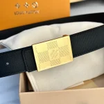 Latest men's OEM belt, 35mm wide, genuine cowhide leather with box - Image 5