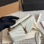 Genuine Cowhide Mini Messenger Bag - Includes Box - Image 9