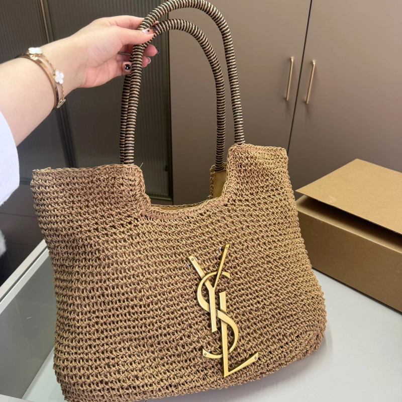 13418638174441400 Raffia woven tote bag for the beach.-no box - Image 1
