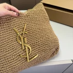 Raffia woven tote bag for the beach.-no box - Image 8