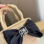 shaped straw tote bag-nobox - Image 6