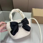 shaped straw tote bag-nobox