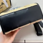 Raffia straw tote-no box - Image 8