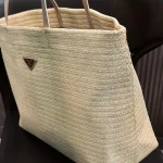 Natural straw tote bag (No box included) - Image 8