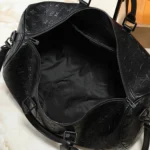Black leather travel bag, sold without box. - Image 2