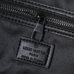 Black leather travel bag, sold without box. - Image 8