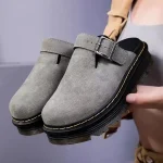 Dr. Martens Martin ZebZag unisex slip-on suede mules with closed toe, casual and stylish platform sandals - Image 5