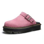 Dr. Martens Martin ZebZag unisex slip-on suede mules with closed toe, casual and stylish platform sandals - Image 7